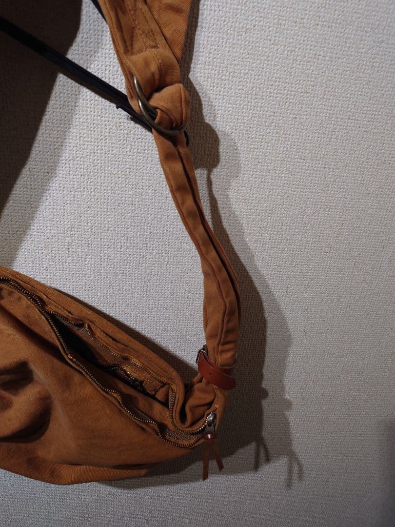 【送料込】kapital 帆布 リトル スナフキン バッグ キャメル