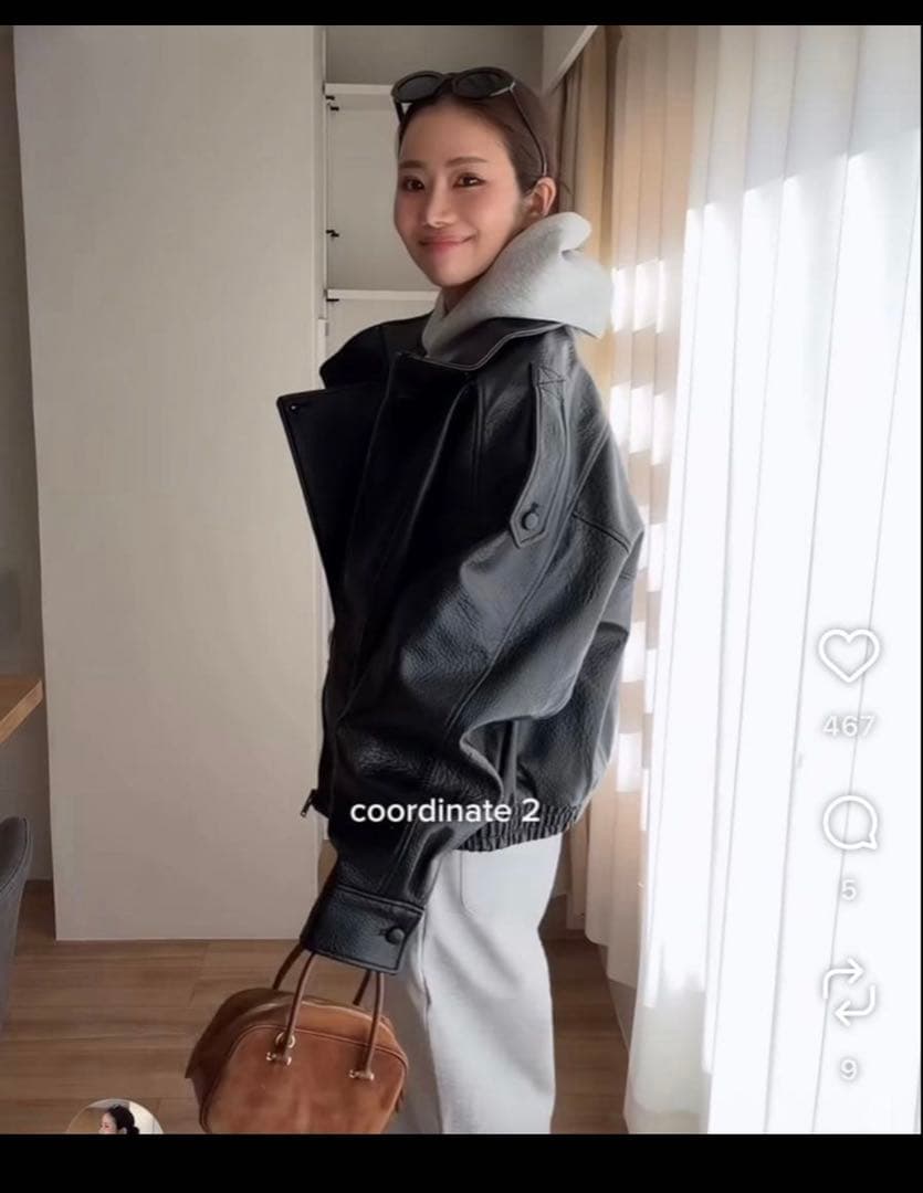 【完売品】ZARA フェイクレザージャケット Lサイズ 新品タグつき YSL