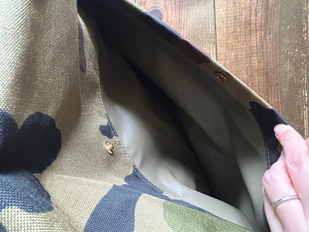 美品　廃盤エルベシャプリエ　迷彩 メッセンジャーバッグ ショルダーストラップ