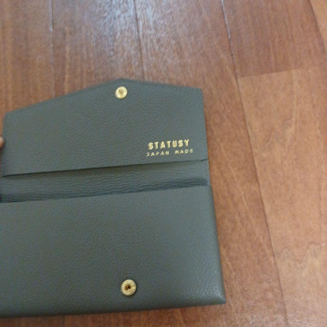 STATUSY il modo 小さい長財布 右利き メンズ レディース グレー