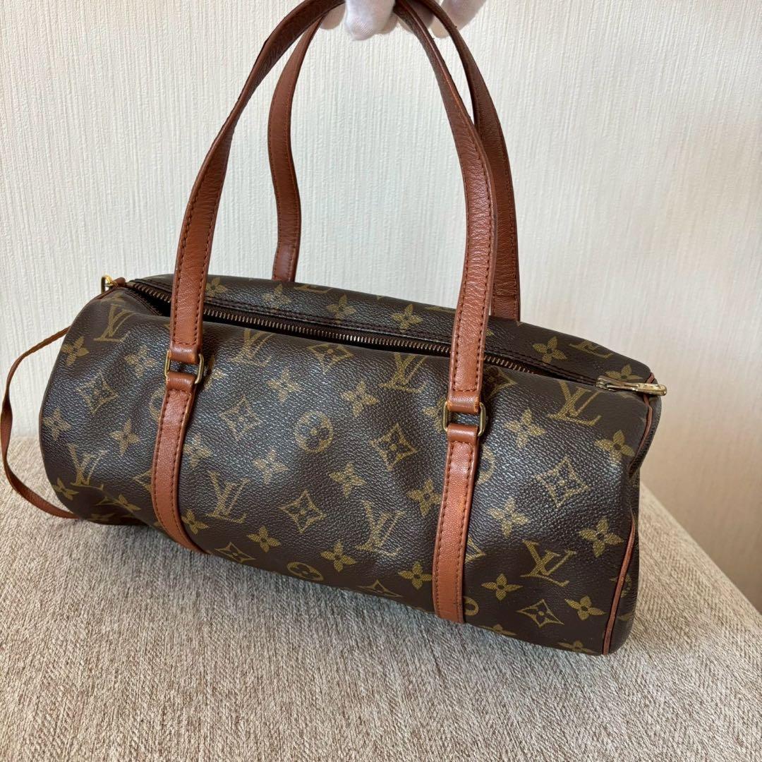 LOUIS VUITTON パピヨン 30 ハンドバッグ モノグラム ポーチ付き