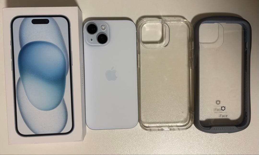 iPhone 15 カバー付き　【ジャンク】 動作確認済み　最大容量85%