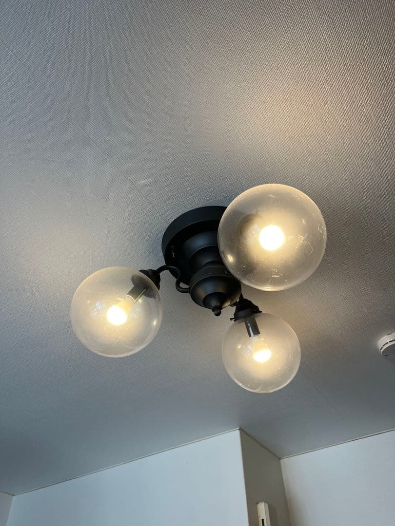 FLYMEE ブラック 3灯 シーリングライト