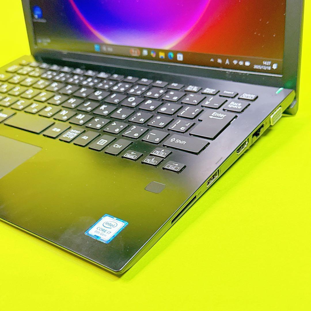 極速i7⭐️SSD 16GB Windows11⭐️8世代ノートパソコン カメラ