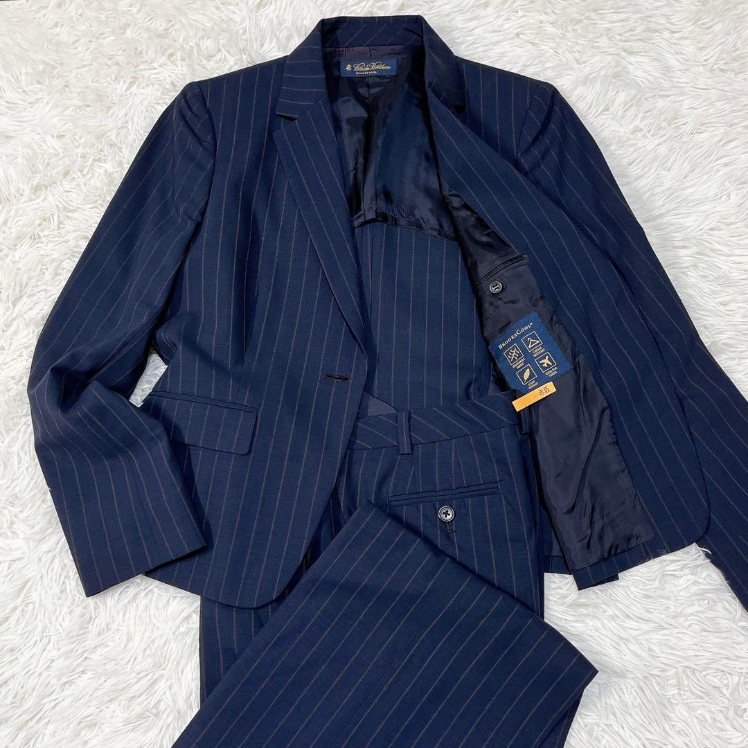 【極美品】ブルックスブラザーズ　パンツスーツ L BROOKS COOL高機能