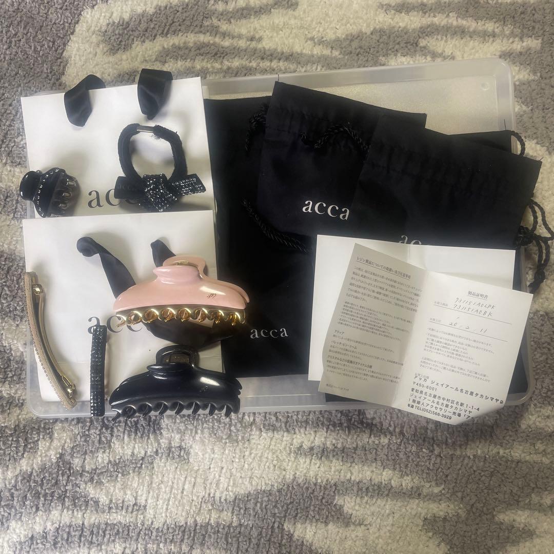 値下げ♡合計6点 アッカ acca ヘアクリップ バレッタ 美品 付属品あり