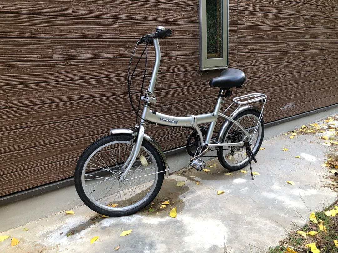 ajt　折りたたみ自転車 シルバー 6段変速
