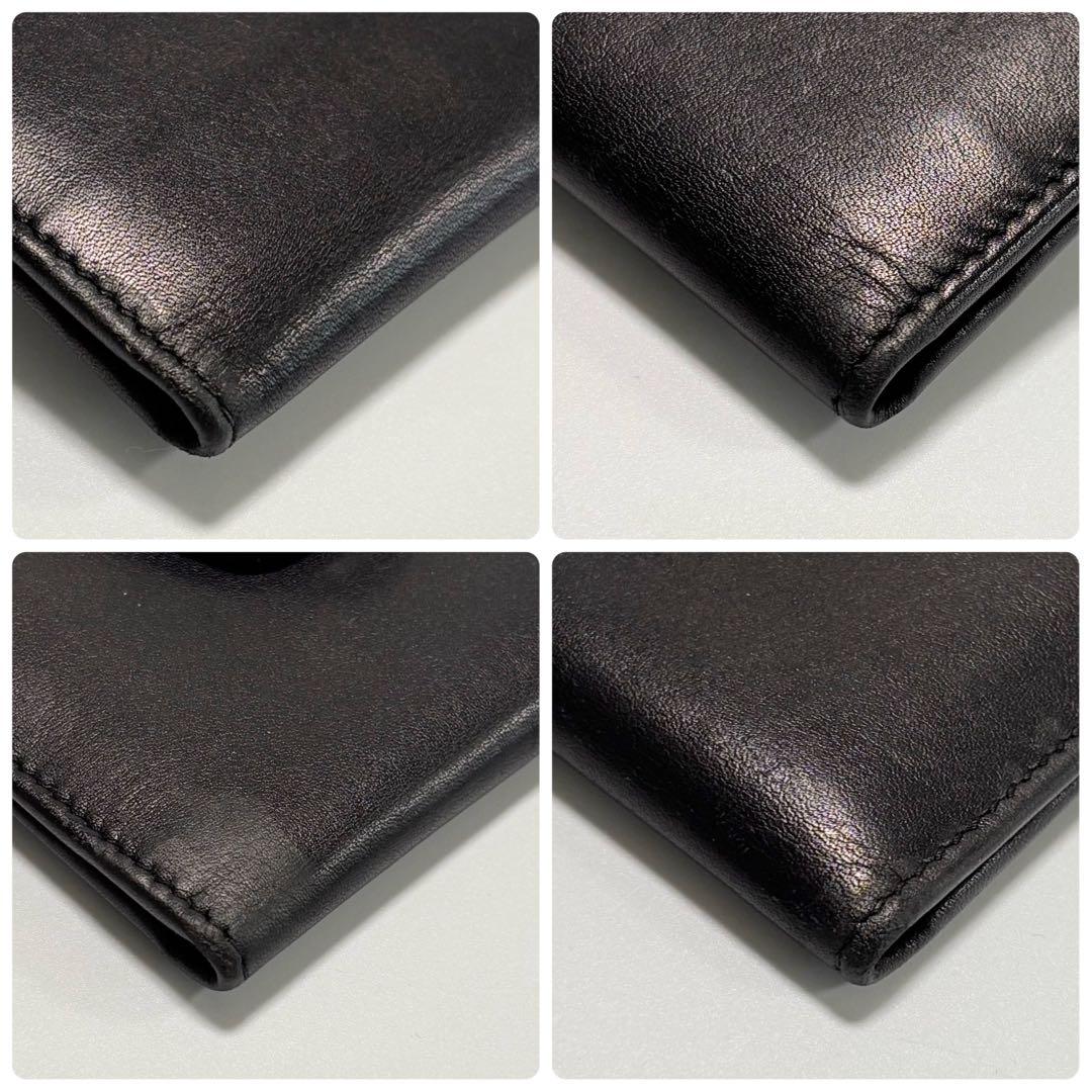 サルヴァトーレフェラガモ 名刺入れ カードケース ガンチーニ シルバー金具 本革