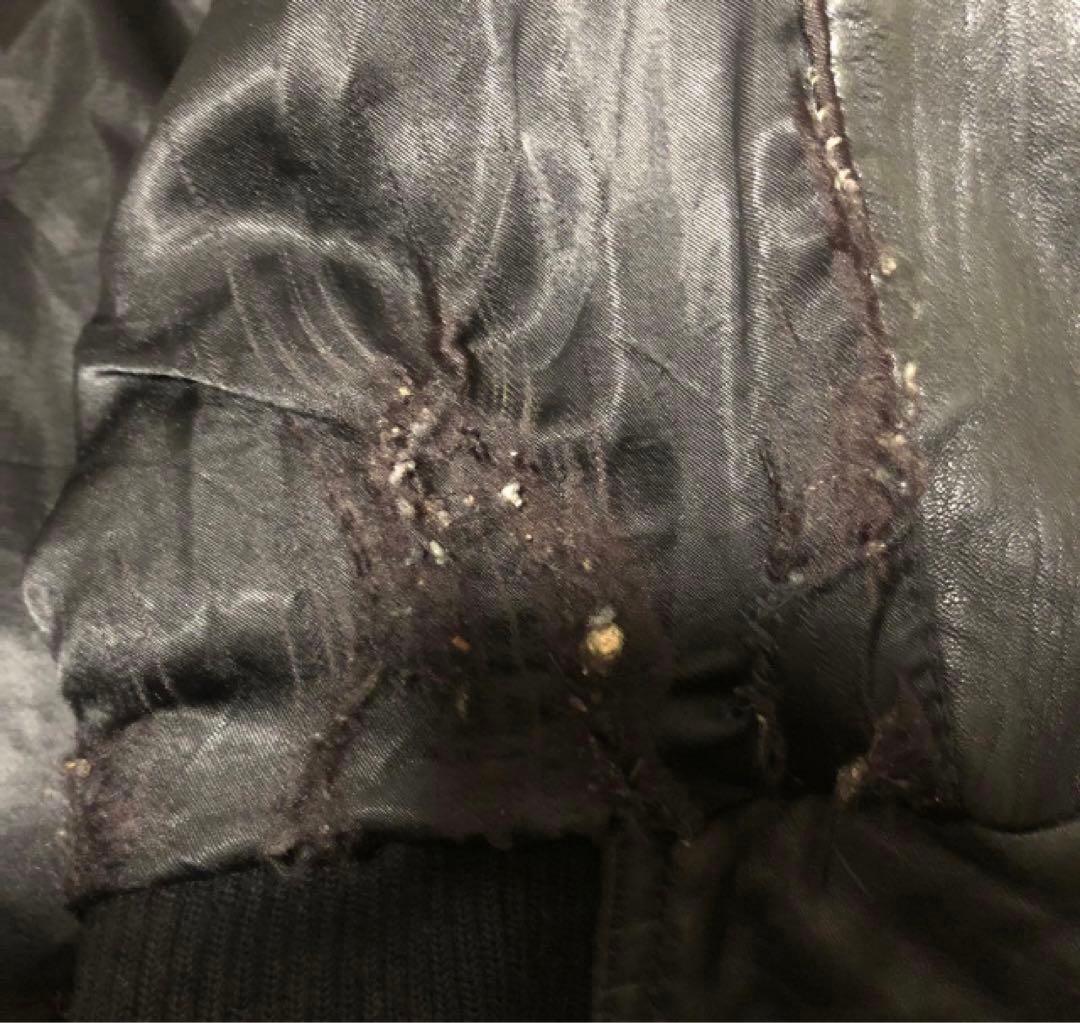 深水光太着用似❗️短丈 MIDWAY A-2 牛革 フライトジャケット 黒S