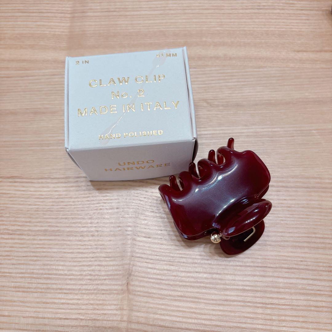r様 ボルドー No.2 ヘアクリップ