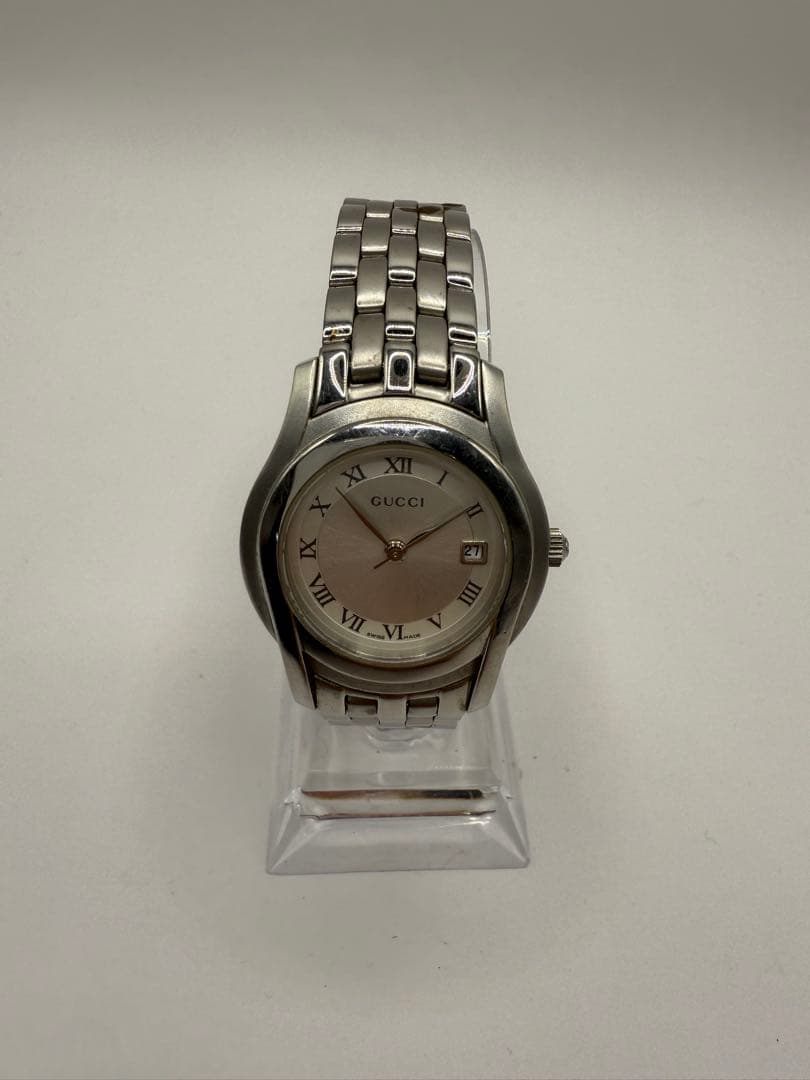 GUCCI アナログ時計 シルバー　5500L