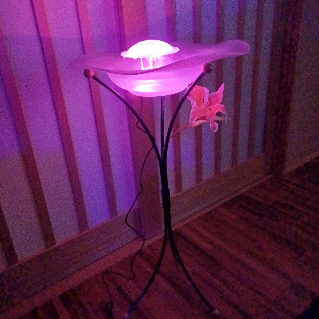 【美品】フロアミストマイナスイオン 噴水 デコレーションライト 加湿器