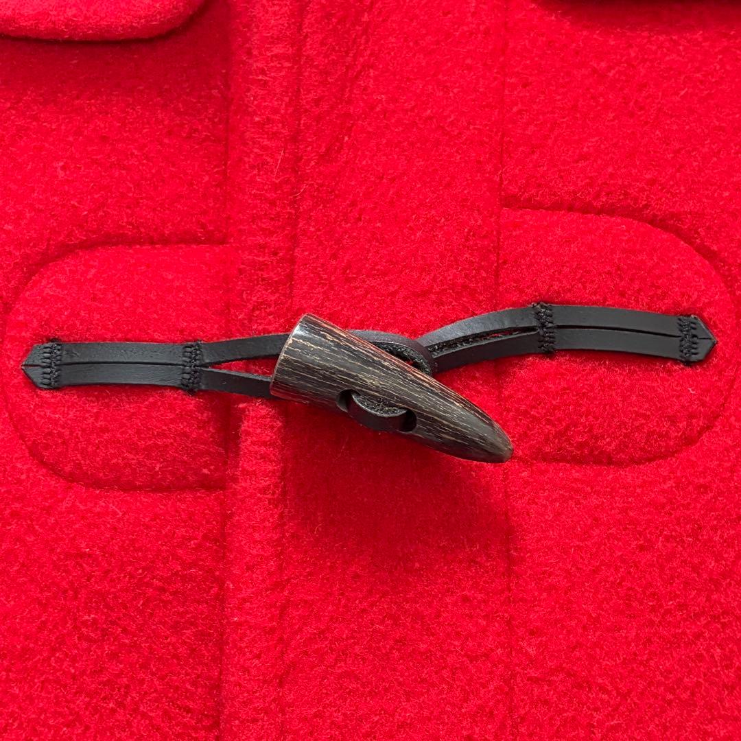 ☆美品☆LONDON TRADITION 赤ダッフルコート　英国製　裏地チェック