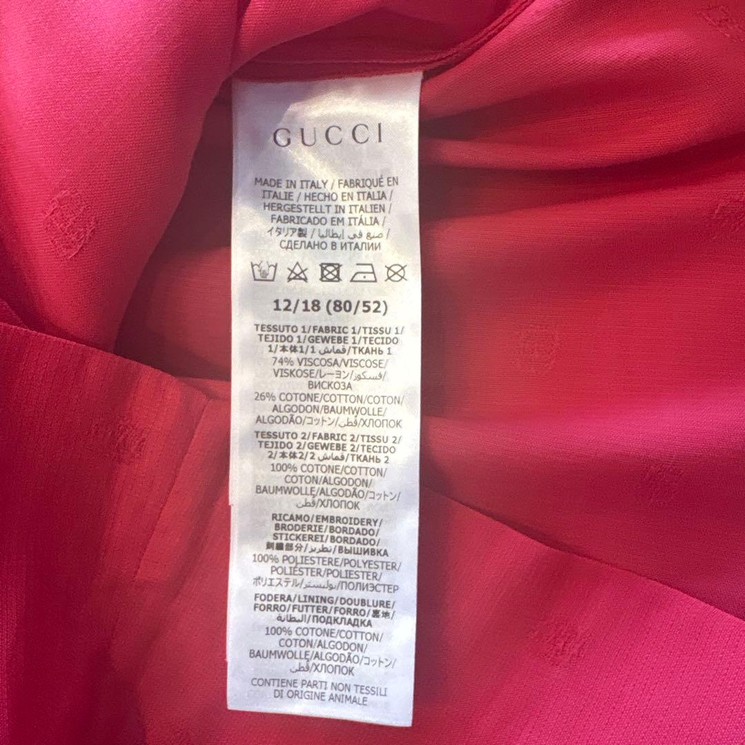 GUCCI ワンピース　ドレス　ブラウス　着用1回のみ