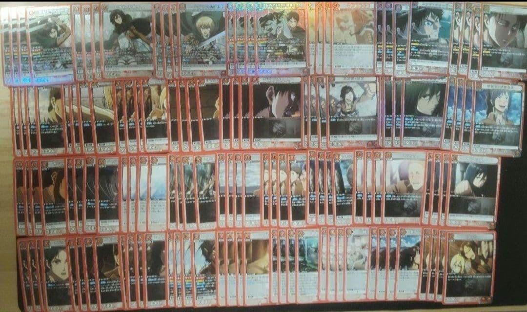 進撃の巨人　赤　SR以下4コン＋スタートデッキ関連FINAL8枚