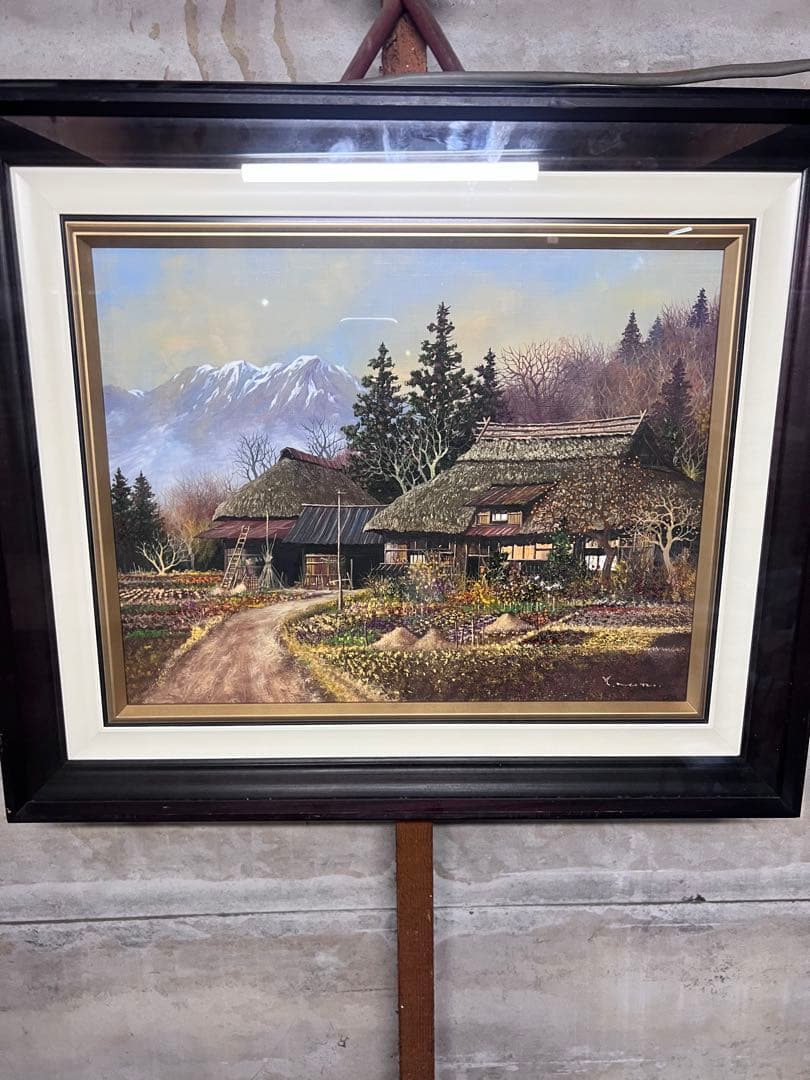 真作■油彩■諸沢吉美■甲斐路風景■