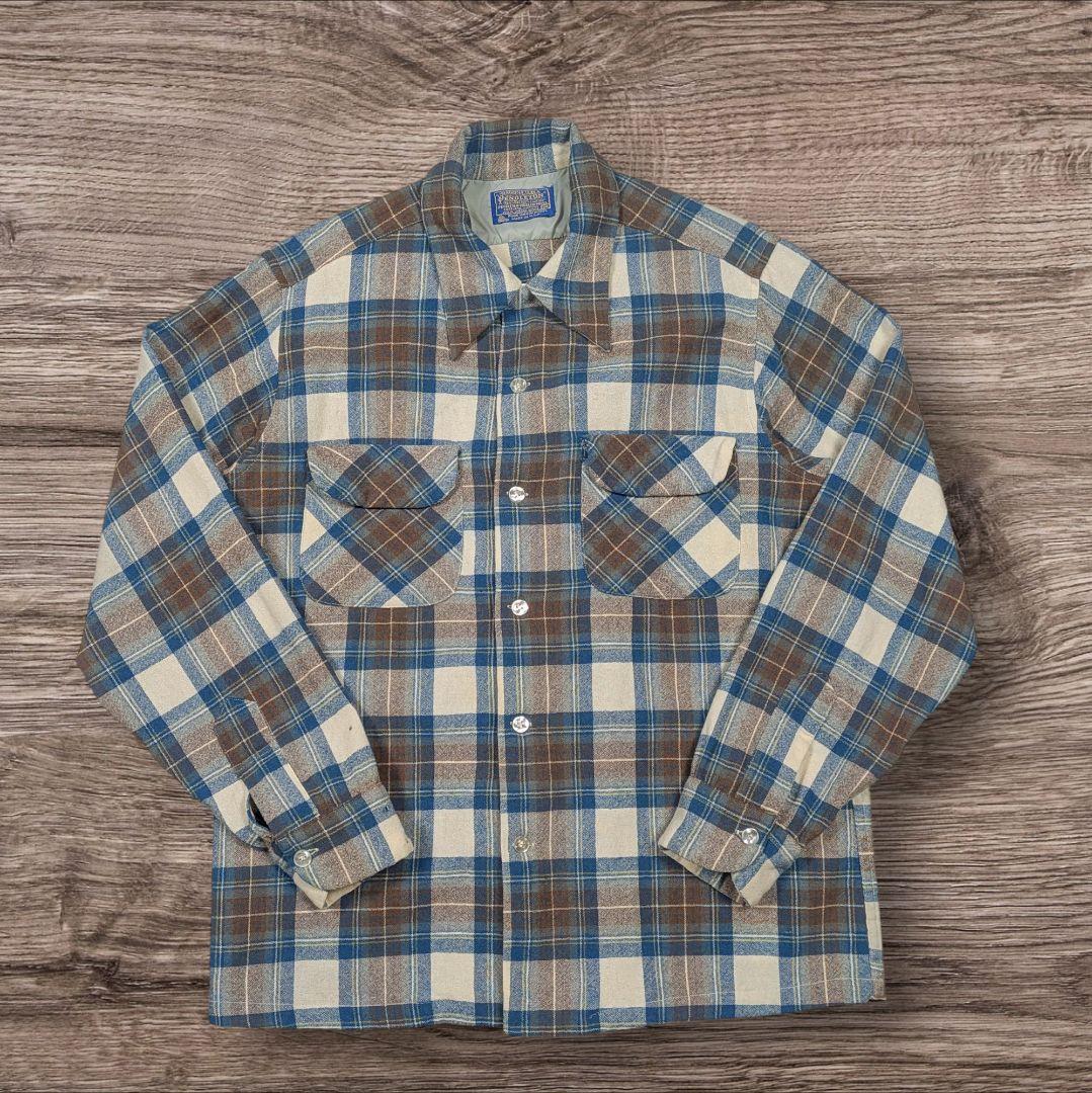 ✸70's✸PENDLETON✸ボードシャツ✸アメリカ製✸ Mサイズ✸ネルシャツ