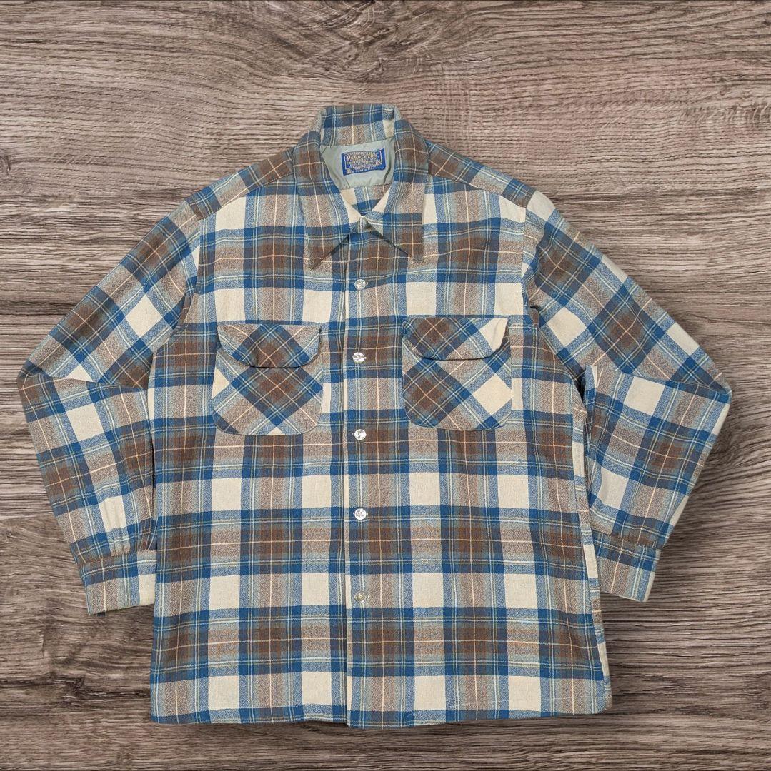 ✸70's✸PENDLETON✸ボードシャツ✸アメリカ製✸ Mサイズ✸ネルシャツ