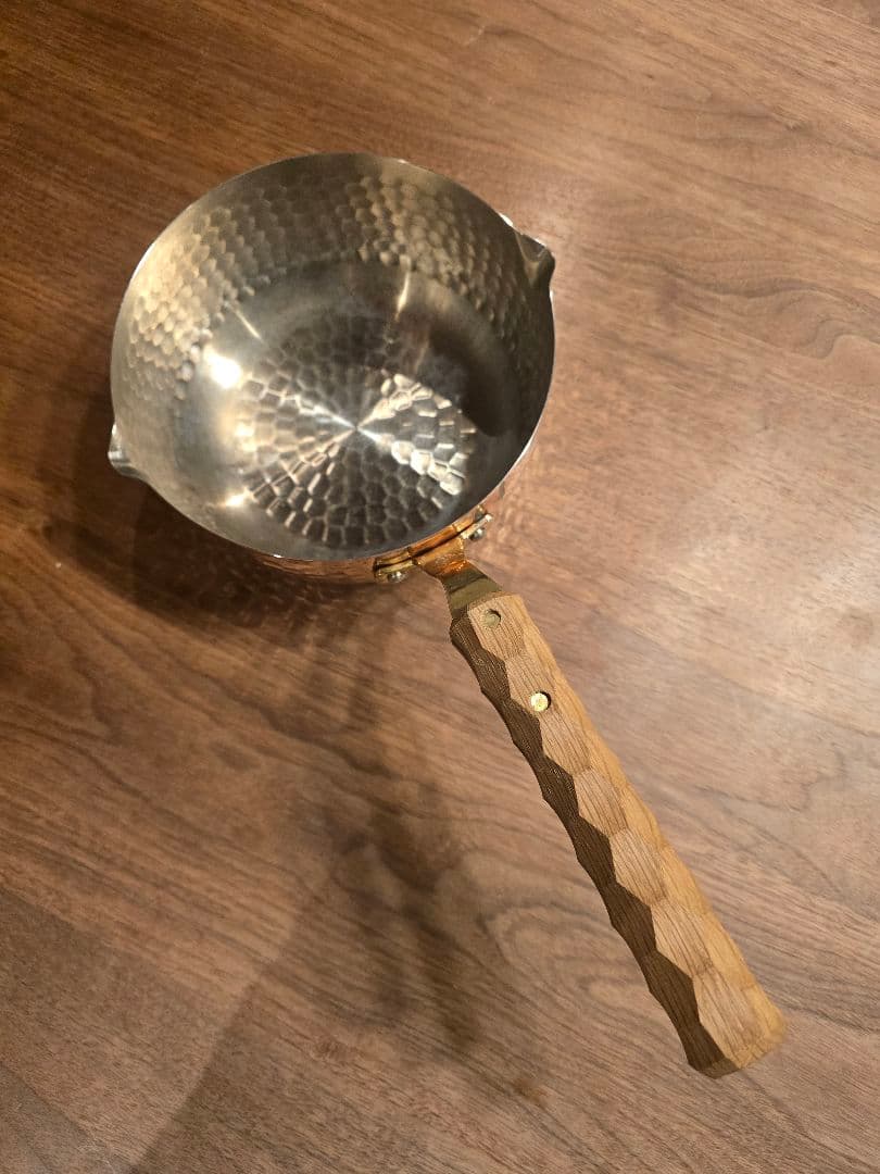 純銅雪平鍋18㎝ アシグリップハンドル アシモクラフト