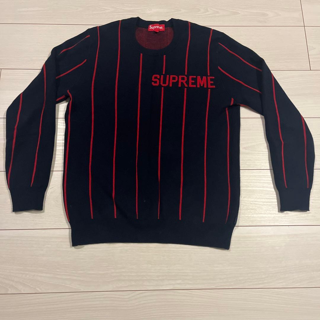 Supreme ストライプ ニットセーター S
