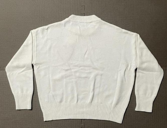 AMI PARIS ホワイト ニット ハートロゴ S