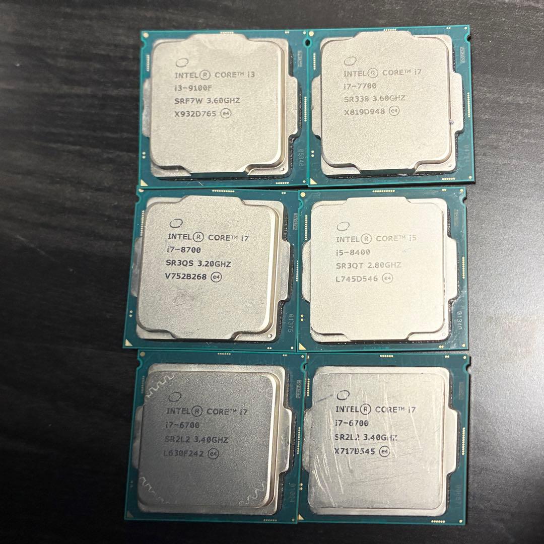 Intel CPU 6個セット