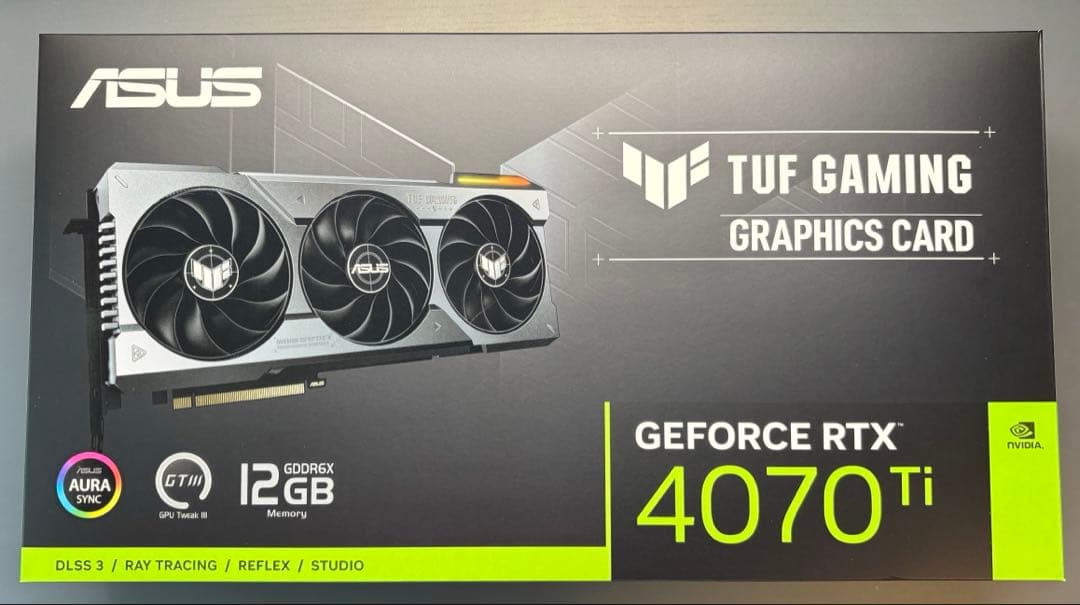 グラフィックボード・グラボ・ビデオカード ASUS RTX 4070 TI 12G GAMING TUF