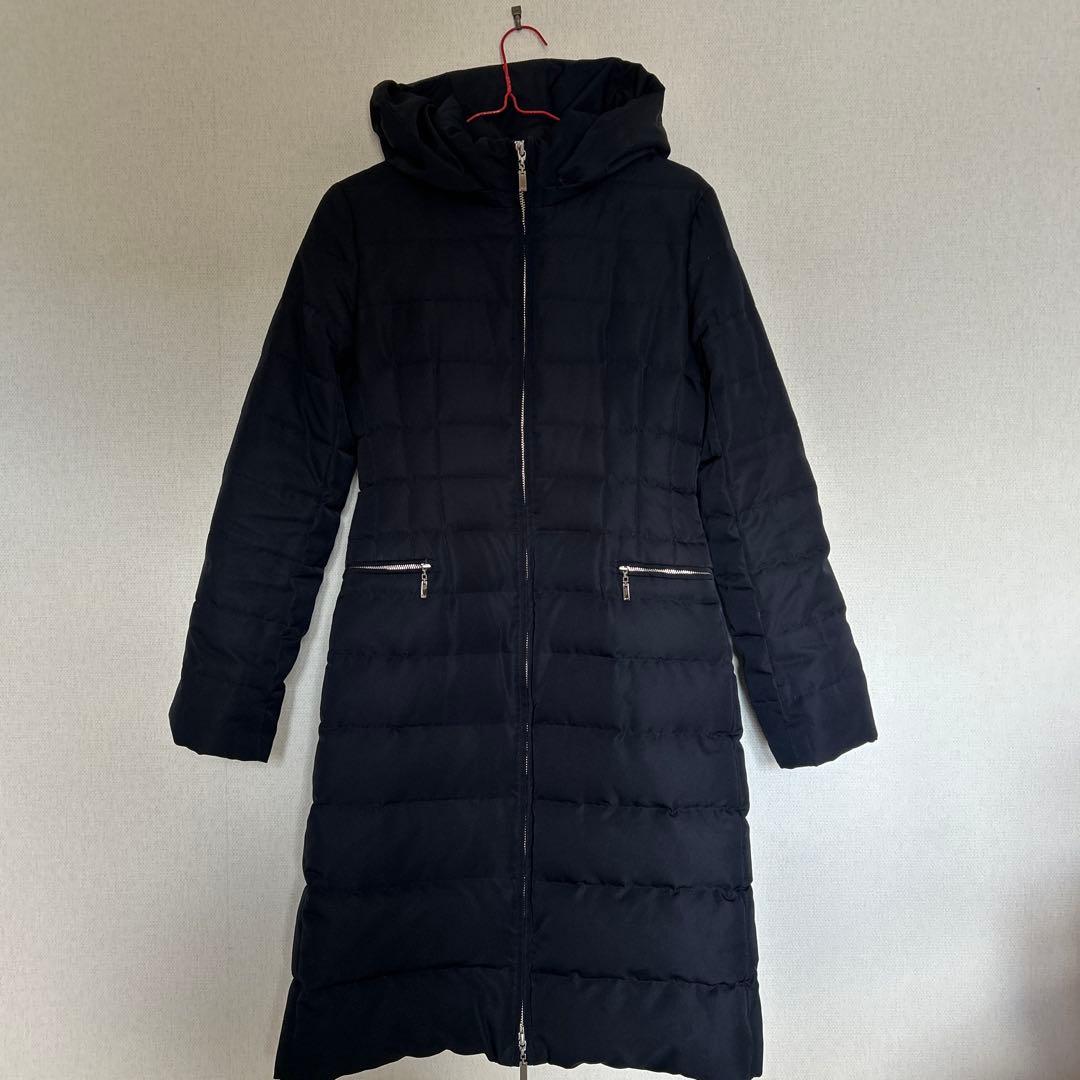 M-PREMIER ロング ダウン 36ブラック　Aライン