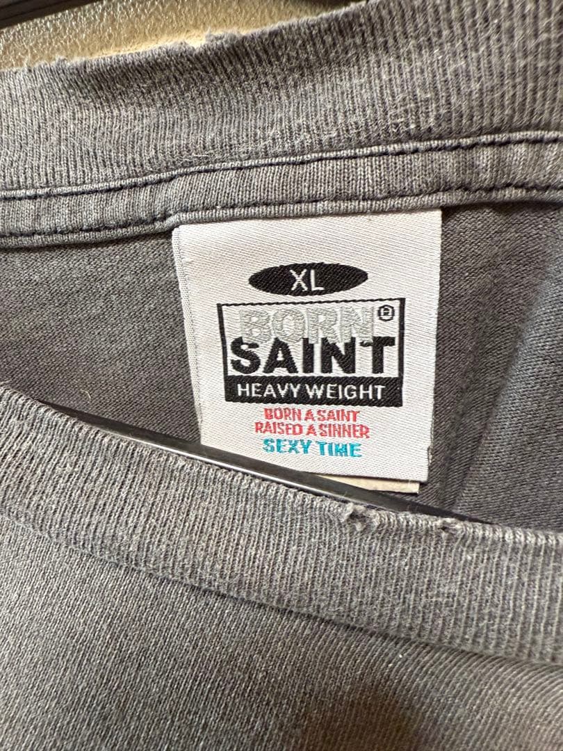 【お値下げ】セントマイケルXL グレー 長袖シャツ \"World Wide\"