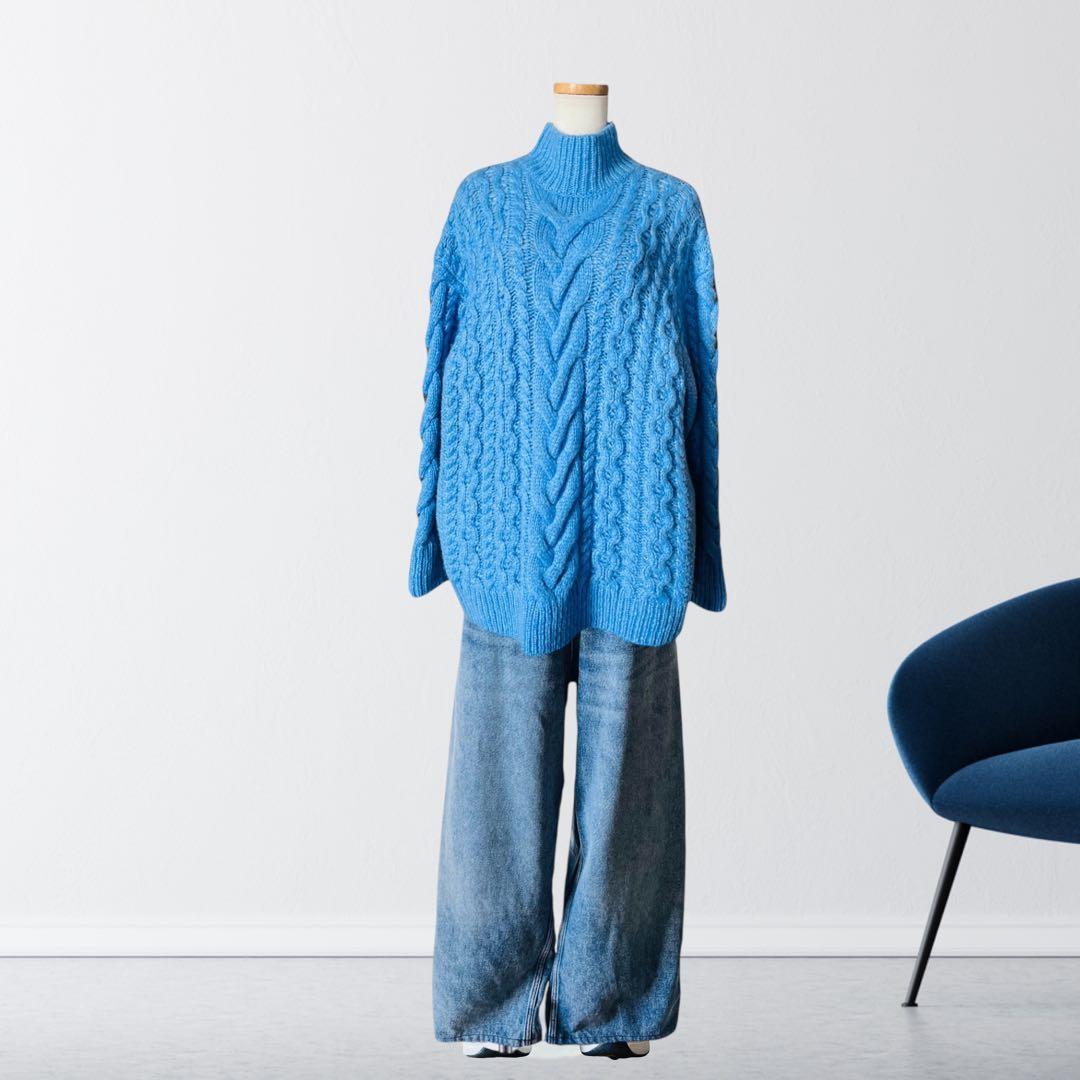 定価24万 新品 ステラマッカートニー 水色 ニット XS