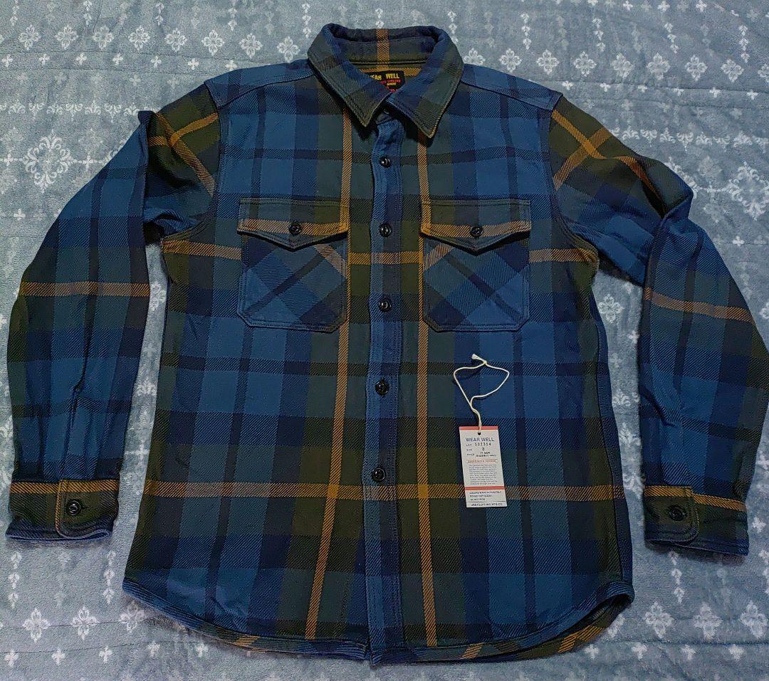 UESウエス 502354 エクストラヘビーネルシャツ 15oz サイズ(L)