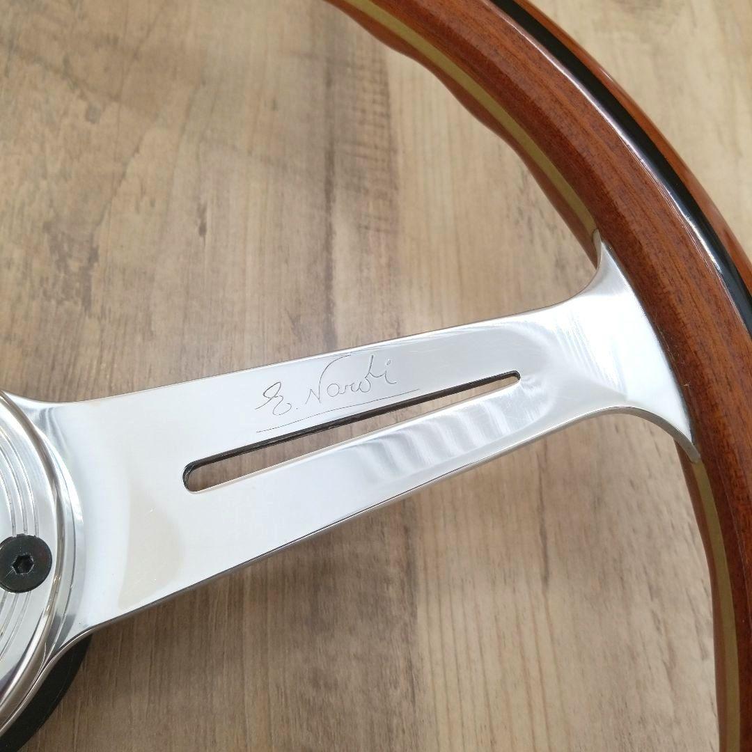 NARDI☆ナルディクラシックVITEウッドステアリングポリッシュスポーク37Φ