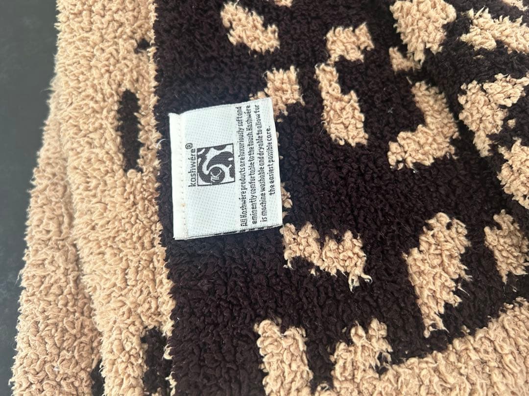 カシウェア　ヒョウ柄　ブランケット