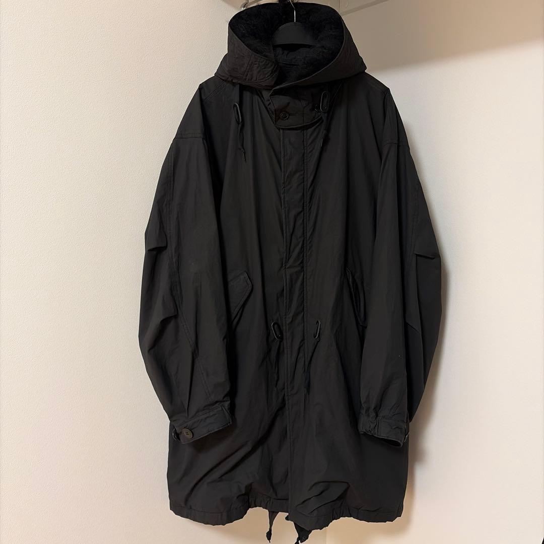 COMOLI(コモリ) コットンナイロンミリタリーフーデッドコート