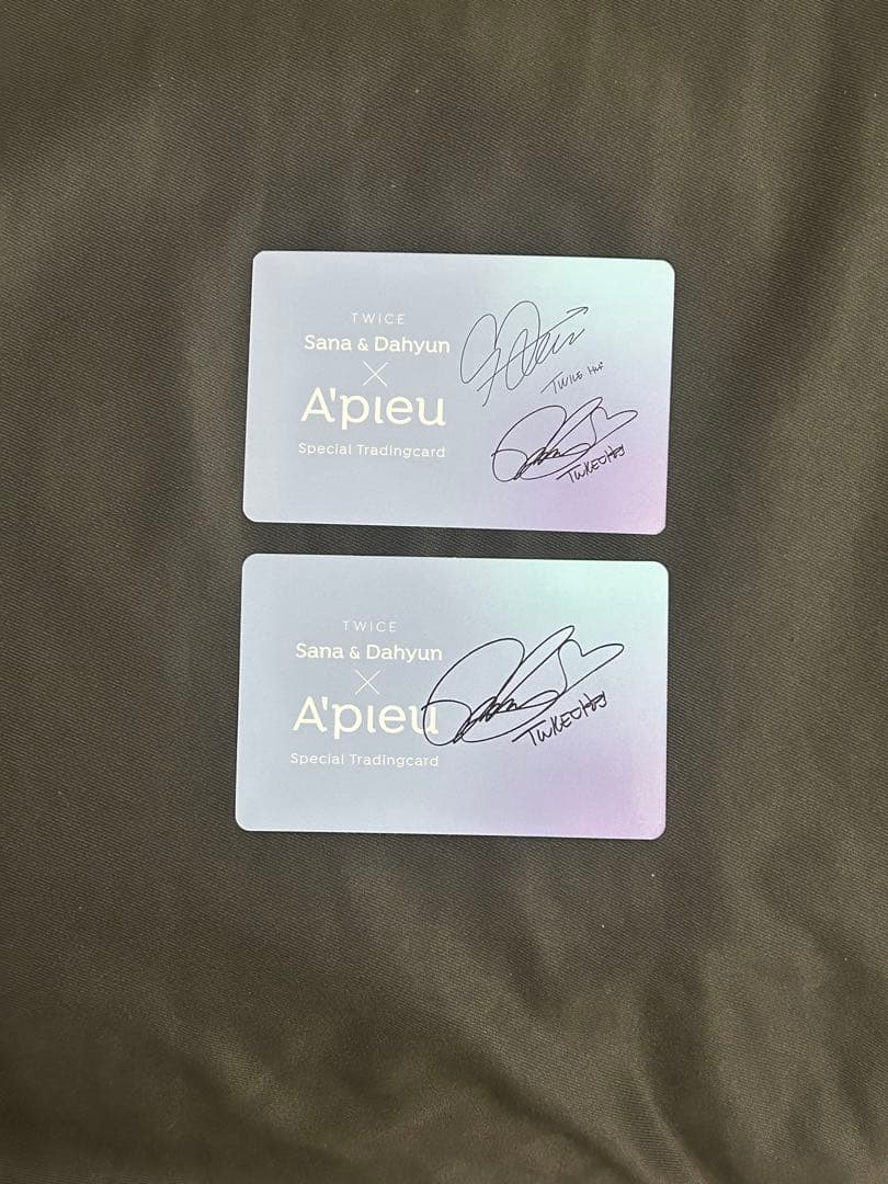 TWICE ダヒョン サナ サインカード 2枚セット