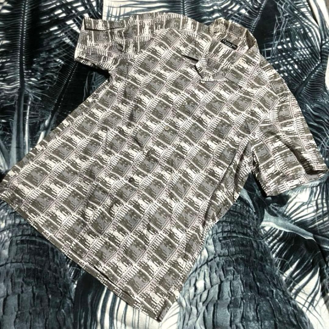 90s ビンテージ Christian Doir 半袖 オープンカラーシャツ