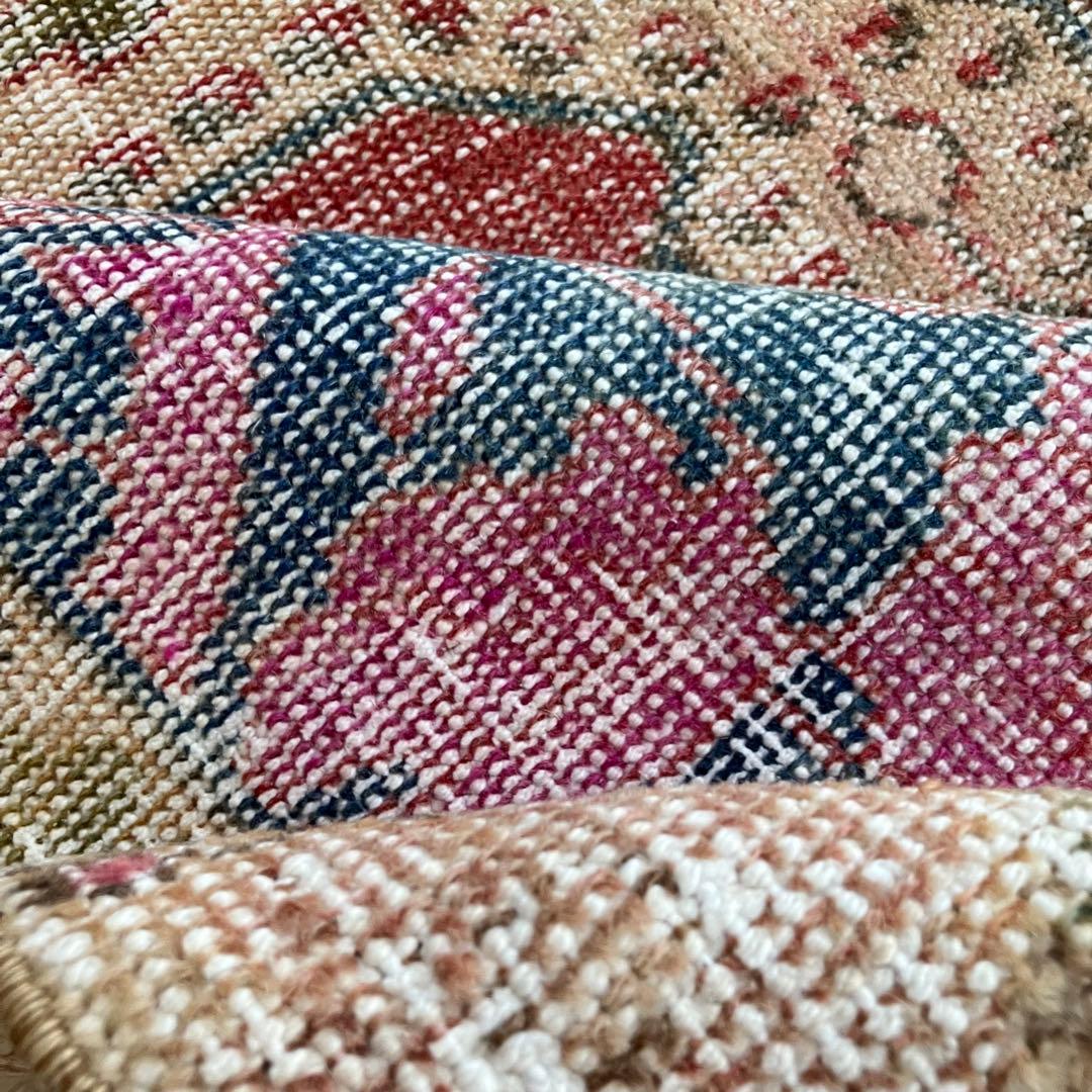 貴重✳︎アヴァノス　落ち着きシャビーレッド　キャラメル　トルコヴィンテージラグ