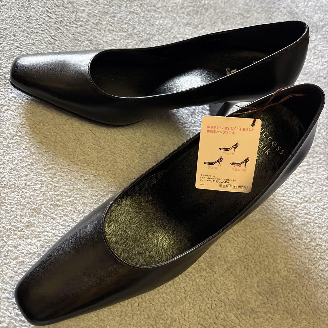 新品＊ワコール　サクセスウォーク　スクエアトゥ 7cm 足長効果