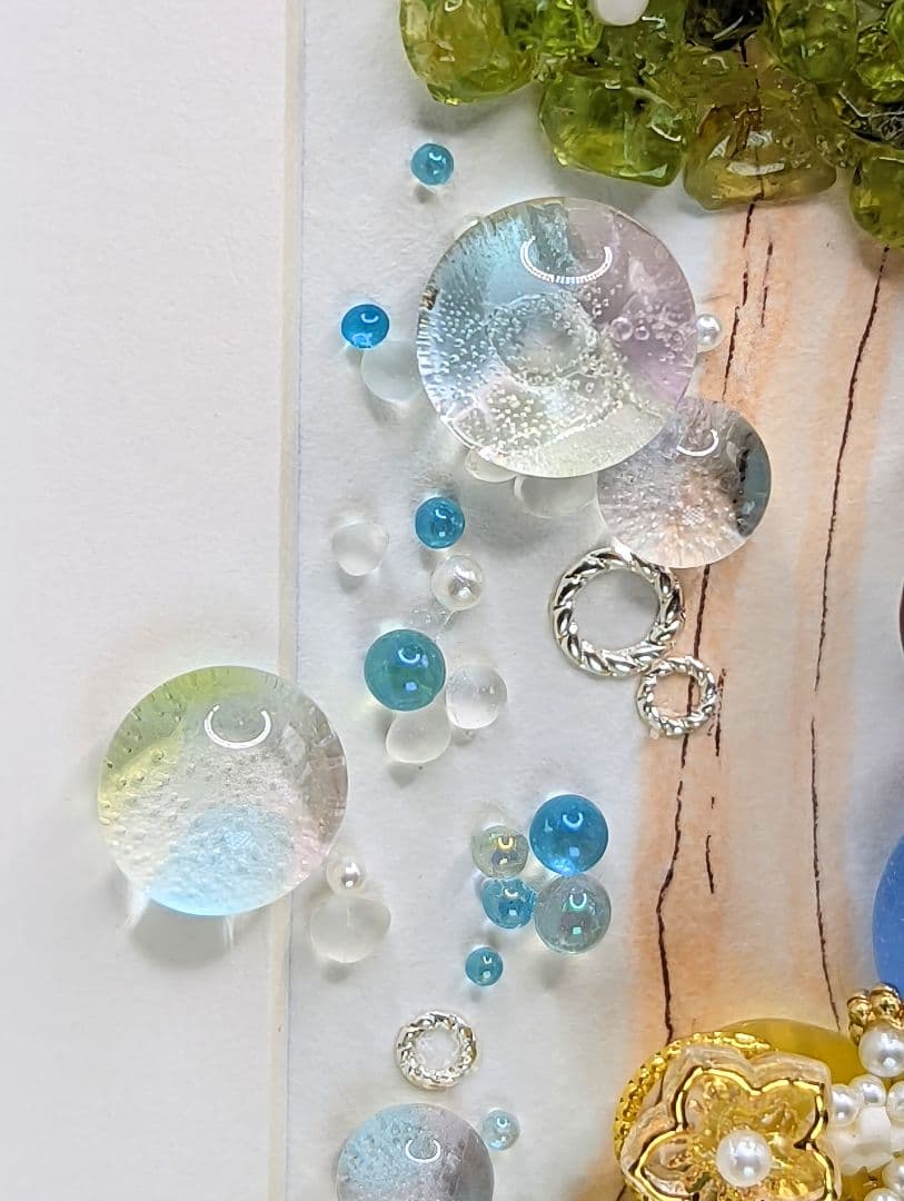 『Apple Blossom & Princess.*』シーグラスアート