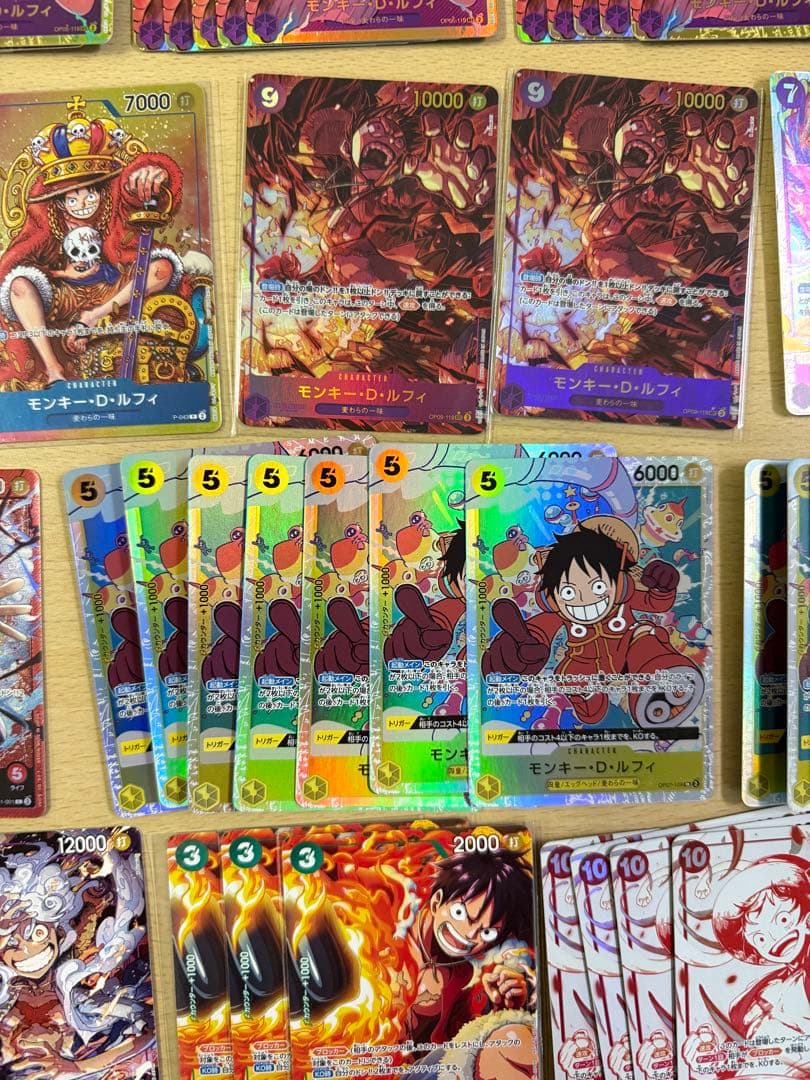 ワンピースカード ルフィまとめ売り プロモ エラー品 SECパラレル SR