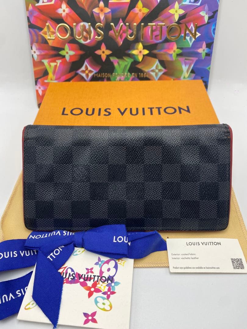 ‼️ 新型　ルイヴィトン 長財布 ポルトフォイユ ブラザ ダミエグラフィット黒