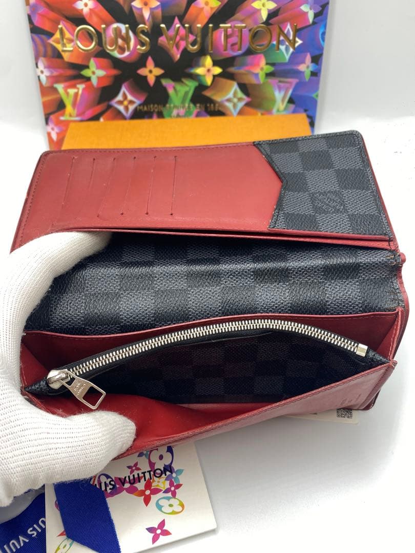 ‼️ 新型　ルイヴィトン 長財布 ポルトフォイユ ブラザ ダミエグラフィット黒