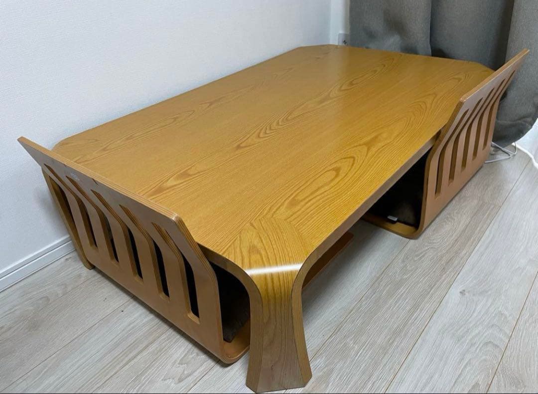 再出品　卓　天童木工 ローテーブル 座卓 Tendo 椅子2脚 座布団 セット