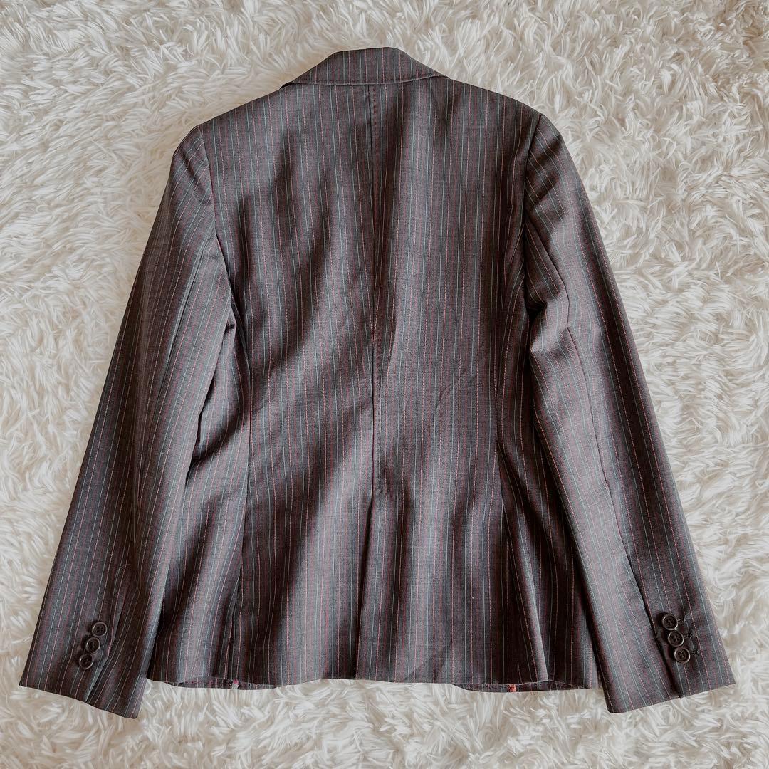 【PAUL SMITH】パンツスーツ マルチストライプ グレー 40/38