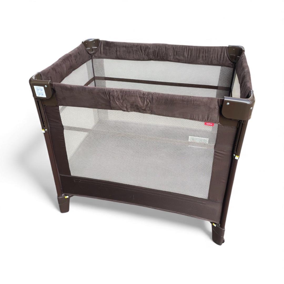 Aprica 折りたたみベビー用ベッド ココネルエアープラス ブラウン