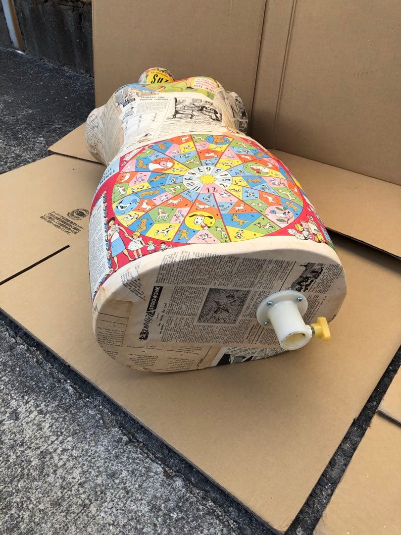 夢八トルソー　フランスの少女紙貼ったトルソー マネキン　ボディー