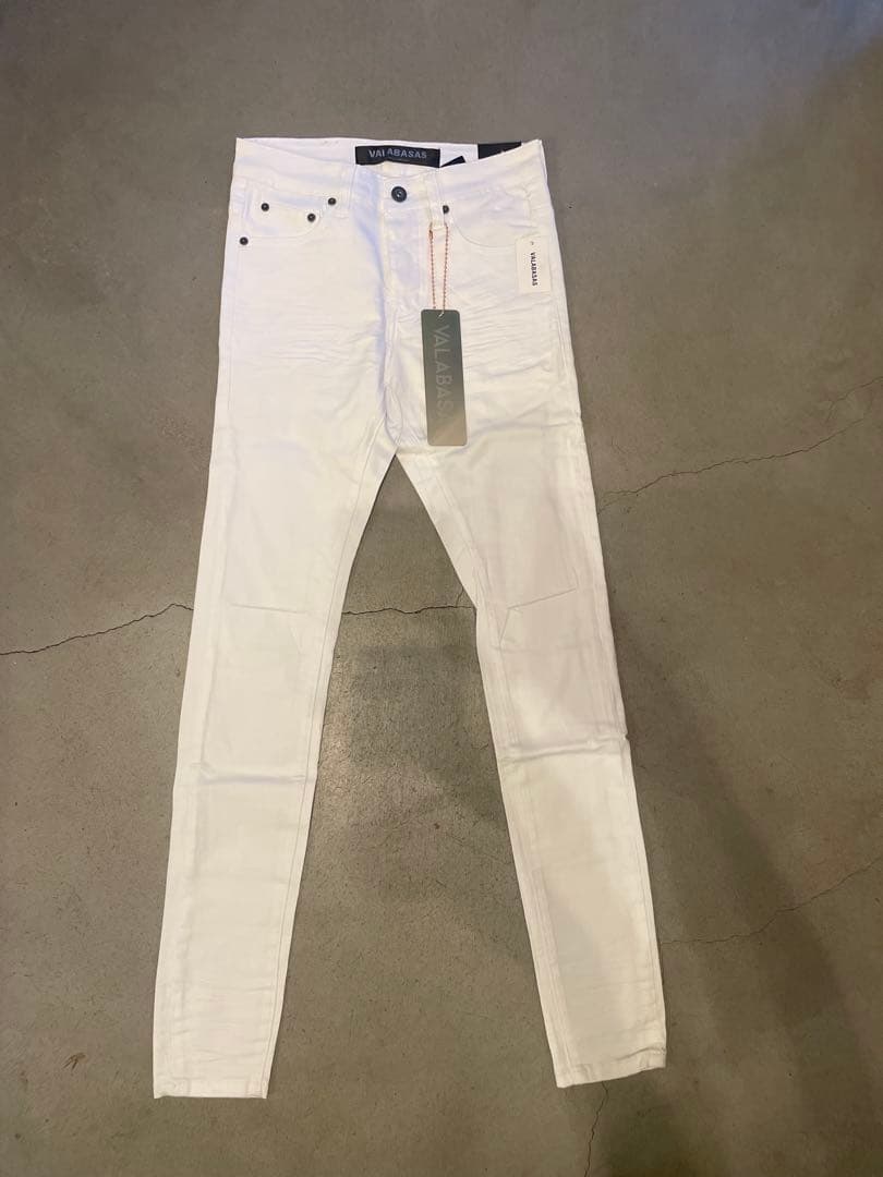 VALABASAS バラバサス ホワイト スキニーデニム 28 新品未使用