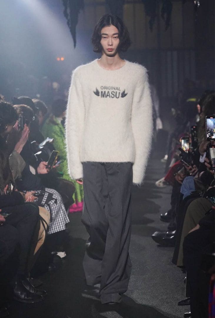 MASU オリジナルロゴ ニットセーター　サイズ44
