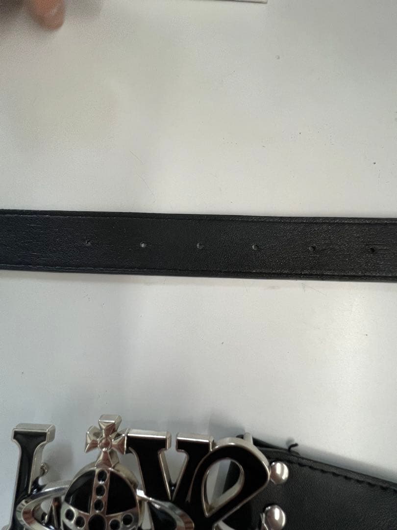 LOVEデザイン ベルト Vivienne Westwoodブラック