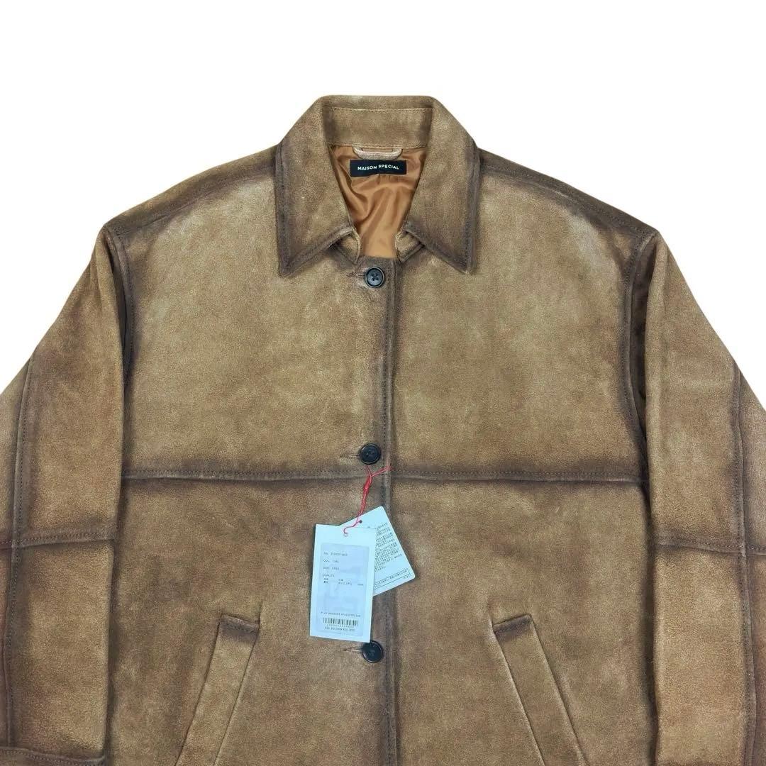 未使用 MAISON SPECIALリアル スエード ジャケット キャメル